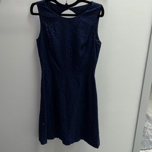 Navy blue cotton dress, Issa, London